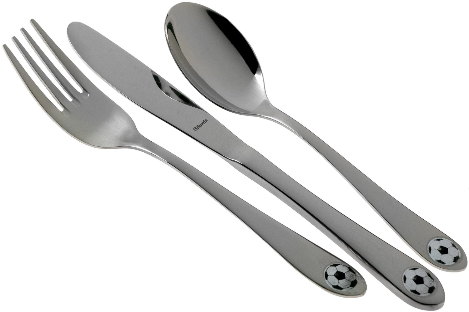 Amefa Footie 8422 Juego De Cubiertos Para Niños, 3-piezas