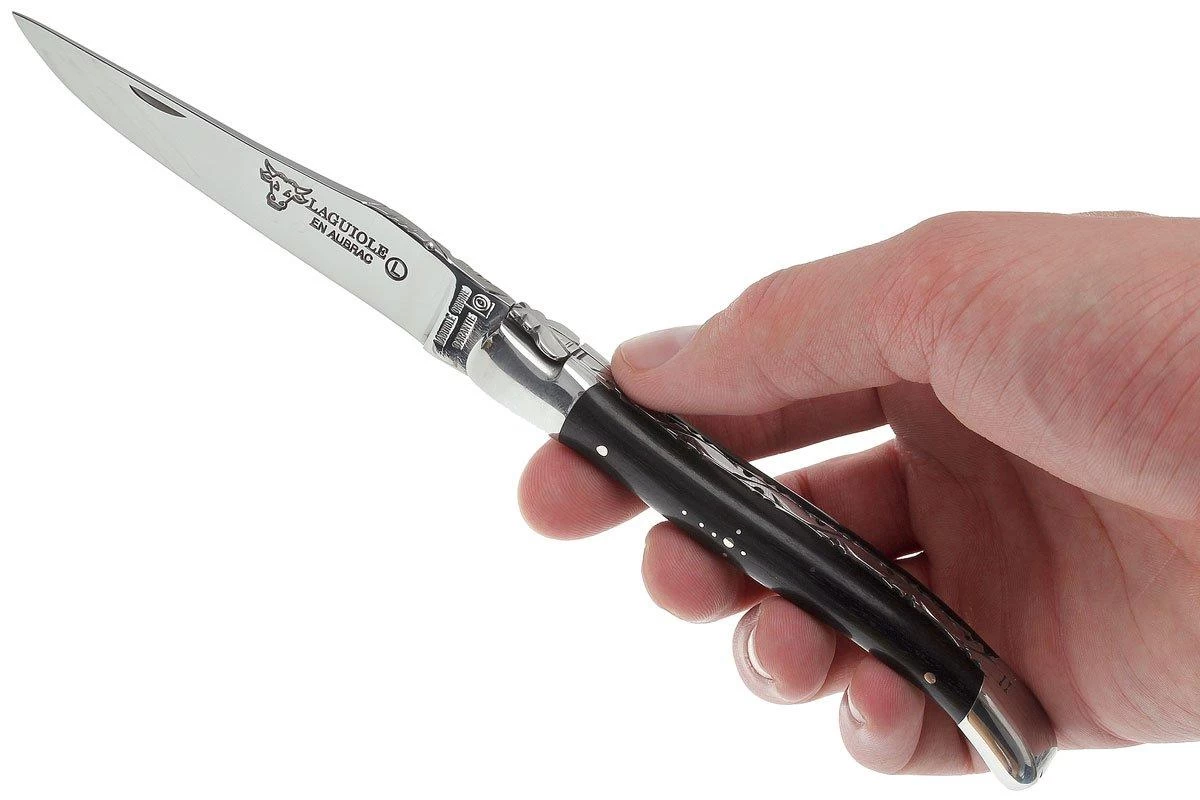 Laguiole En Aubrac HP 12cm De Madera De ébano Limado A Mano L0212EBH-FSI1 - Imagen 7