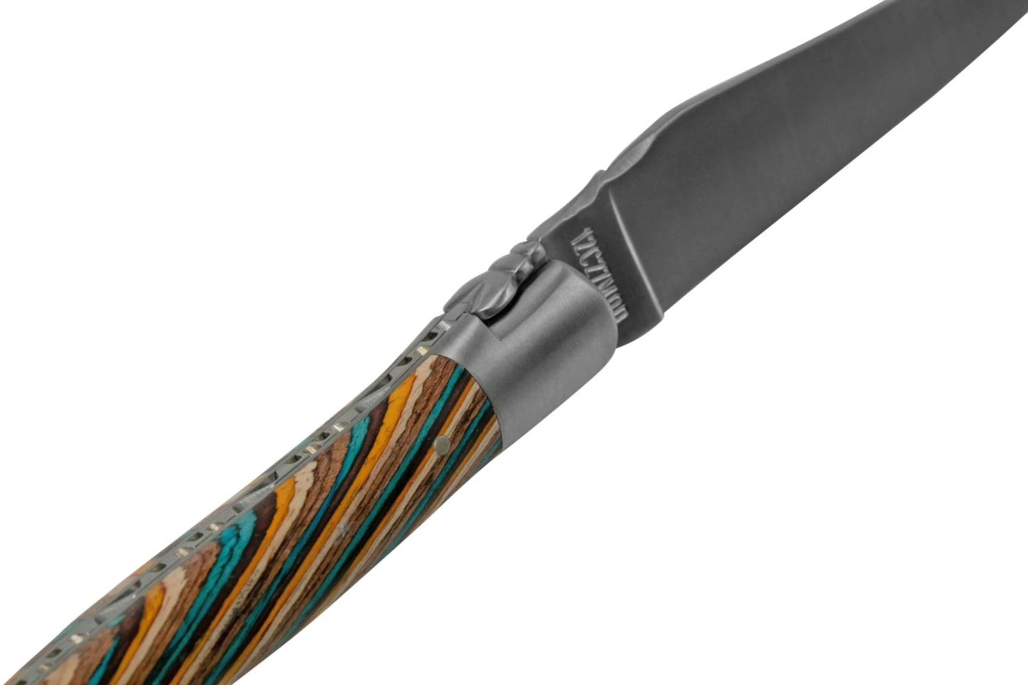 Laguiole En Aubrac Samba Brown L0212SAMIF Madera De Samba Marrón, Mate, 12 Cm - Imagen 6