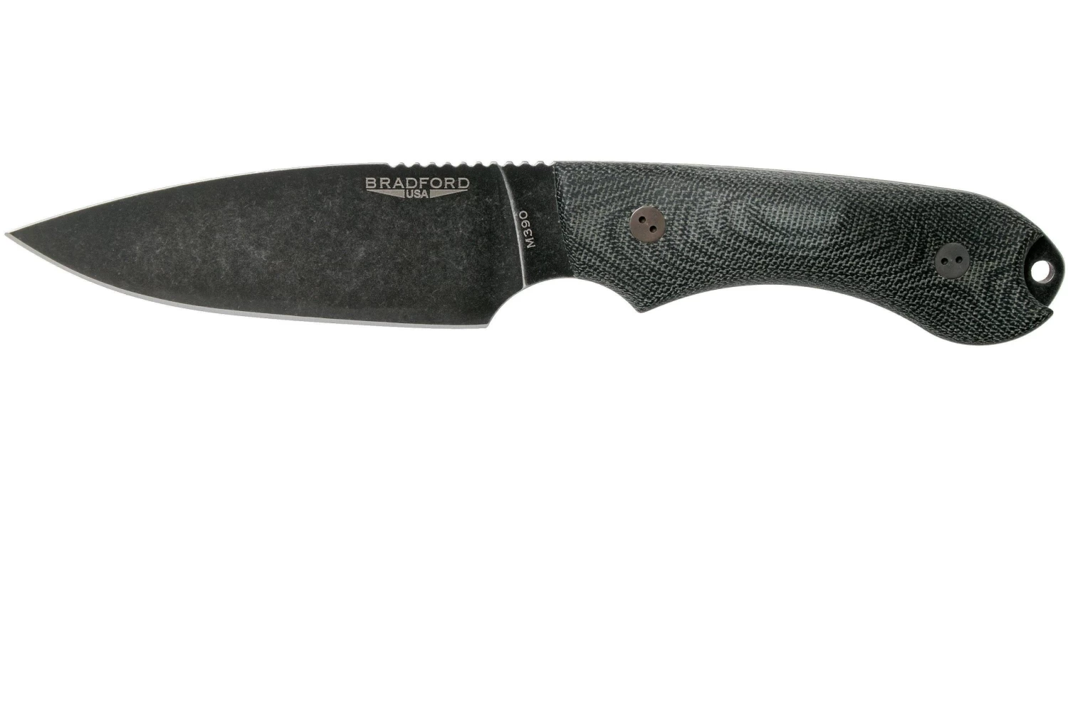 Bradford Guardian 4, 3D Black Micarta Guardian 4 M390, Full Flat Nimbus 4FH-101N