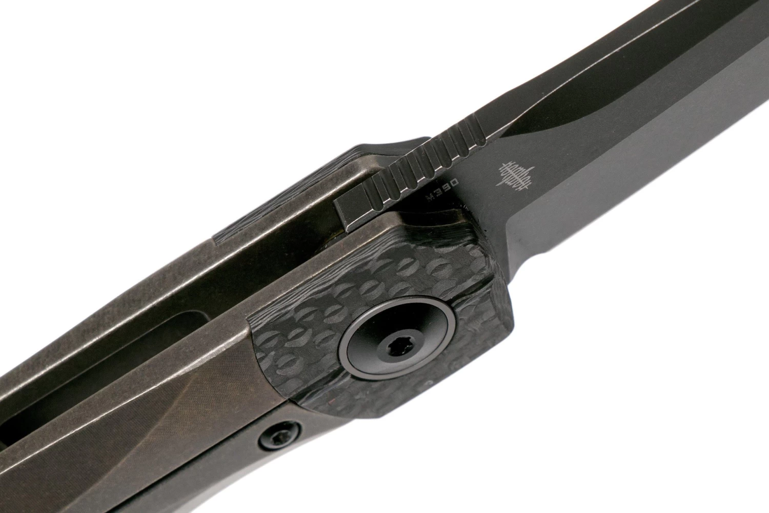 Bestech Thyra BT2106C Bronze Stonewashed Titanium, Carbon Fibre Bolster, Blackwashed Navaja, Diseño Kombou - Imagen 5