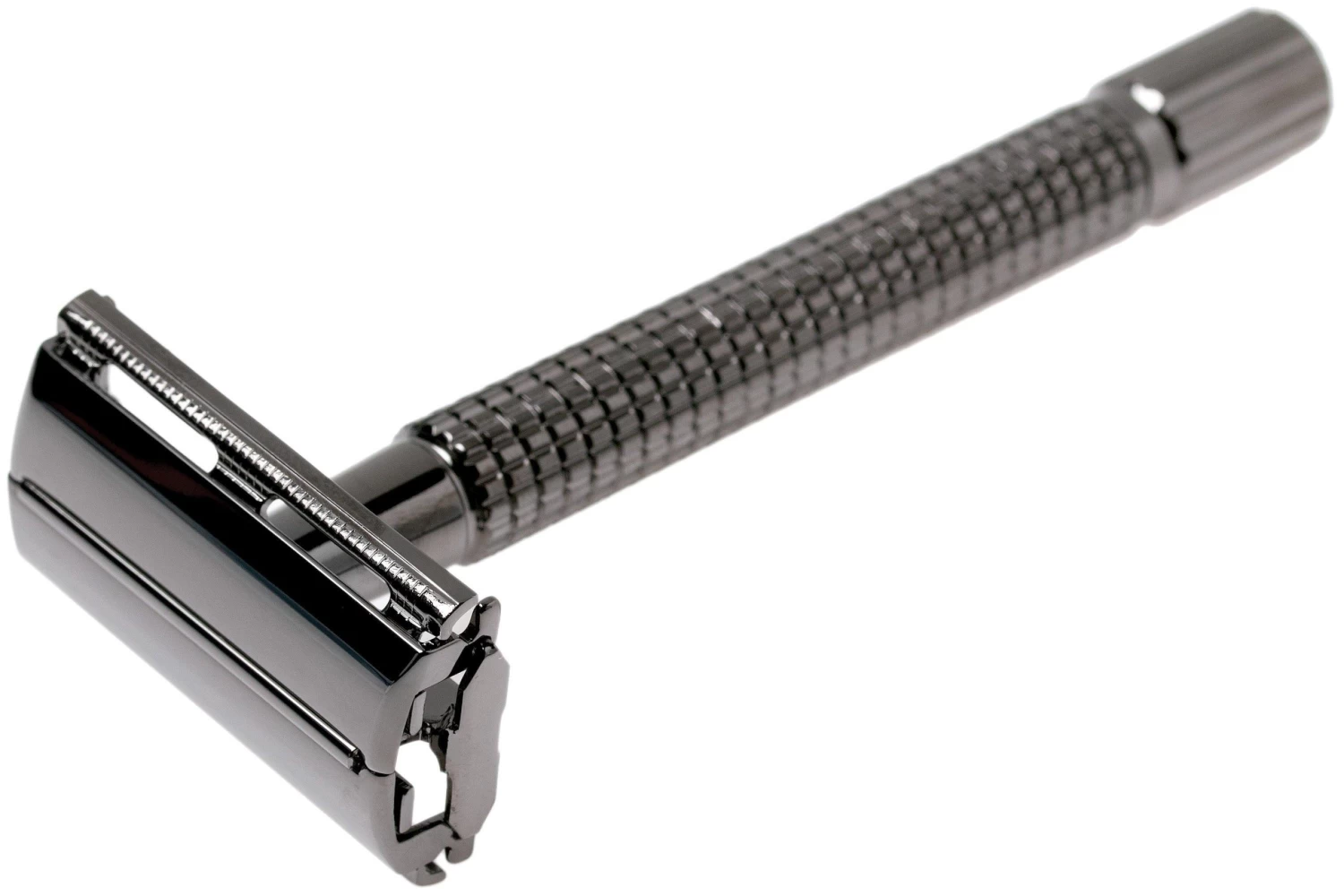 Böker Safety Razor Butterfly L Gunmetal Grey 04BO218 Maquinilla De Afeitar Clásica, Gris