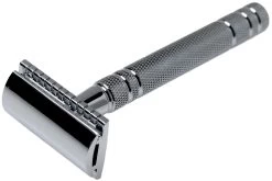 Böker Safety Razor Boraso Chrome 04BO221 Maquinilla De Afeitar Clásica, Cromada