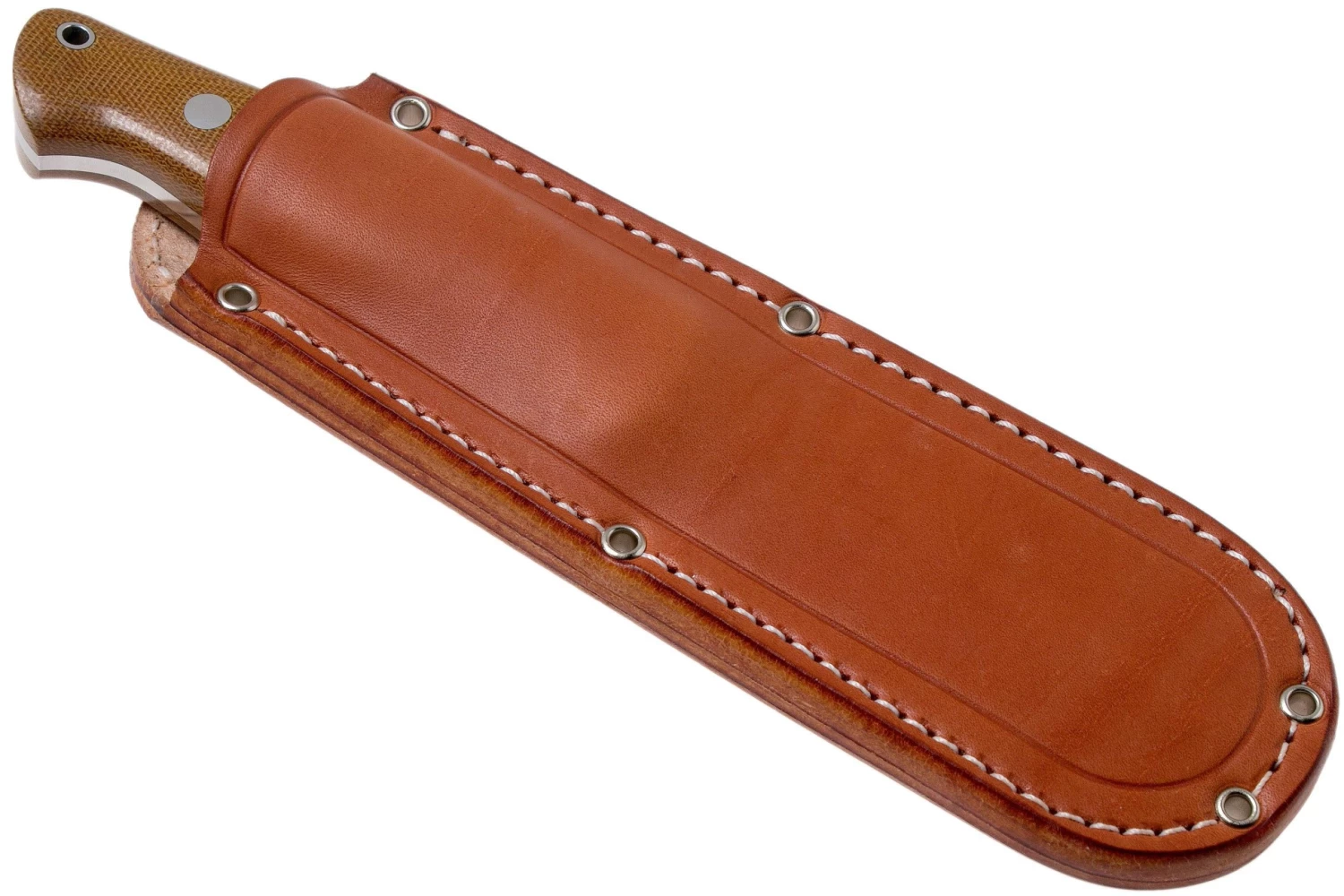 Bark River North Country EDC 2 CPM S45VN Natural Canvas Micarta Cuchillo Fijo - Imagen 6