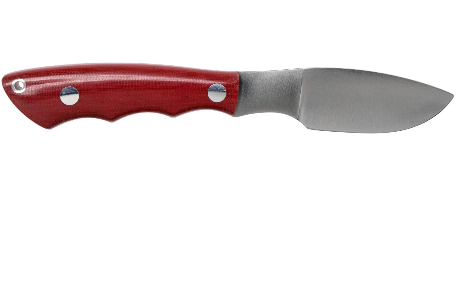 Bark River Mini Canadian CPM 3V Red Linen Micarta Cuchillo Fijo - Imagen 2