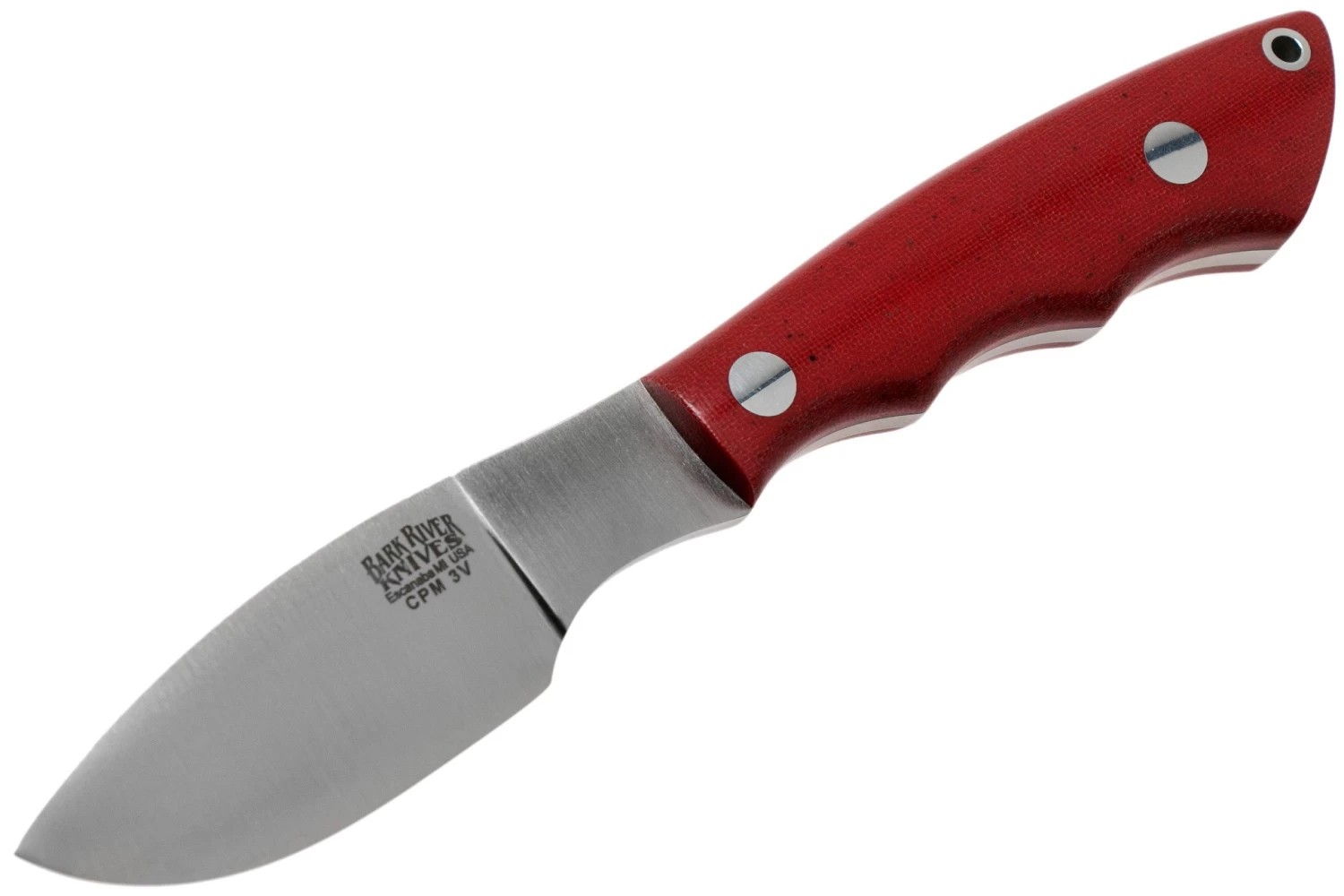 Bark River Mini Canadian CPM 3V Red Linen Micarta Cuchillo Fijo - Imagen 3