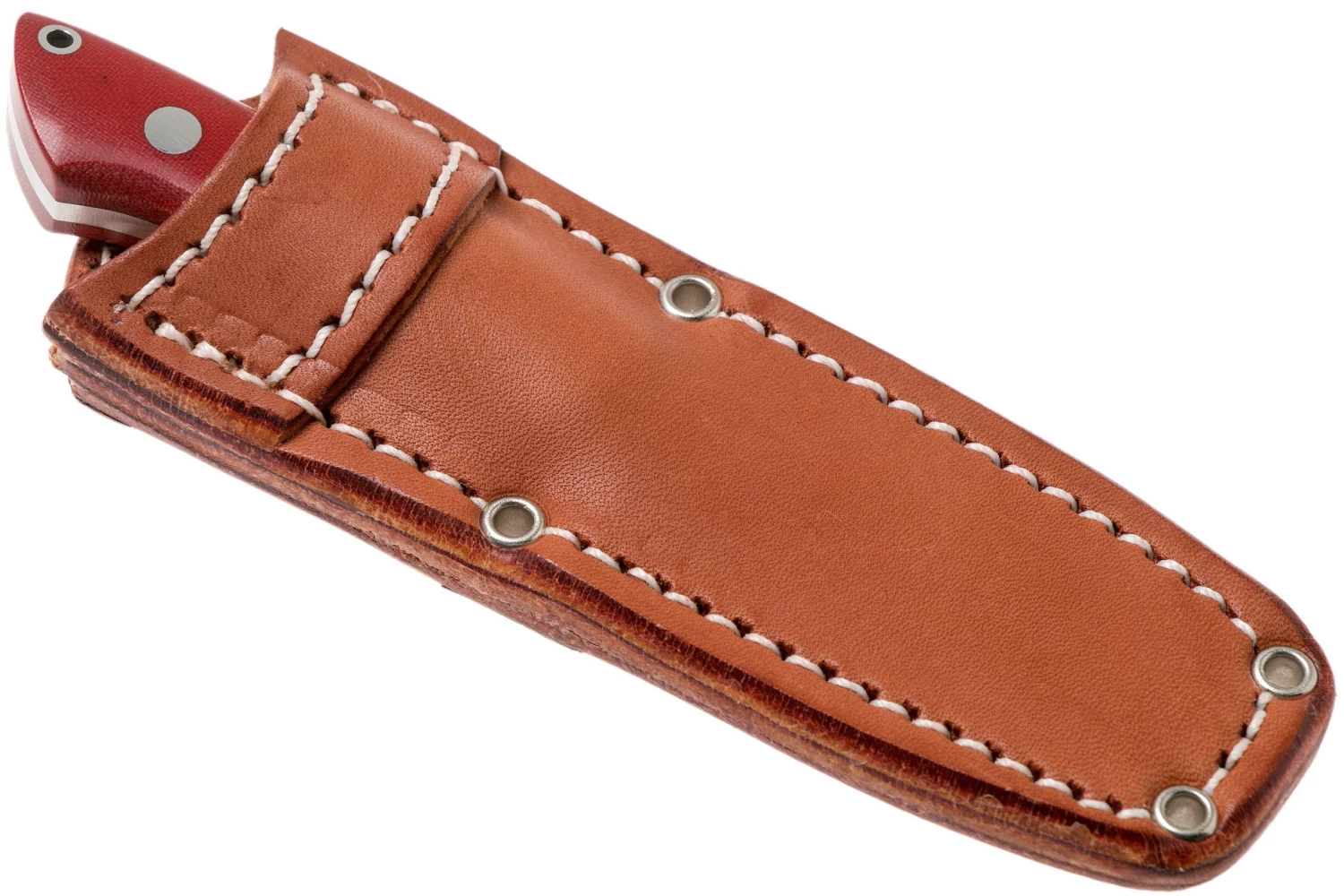 Bark River Mini Canadian CPM 3V Red Linen Micarta Cuchillo Fijo - Imagen 6