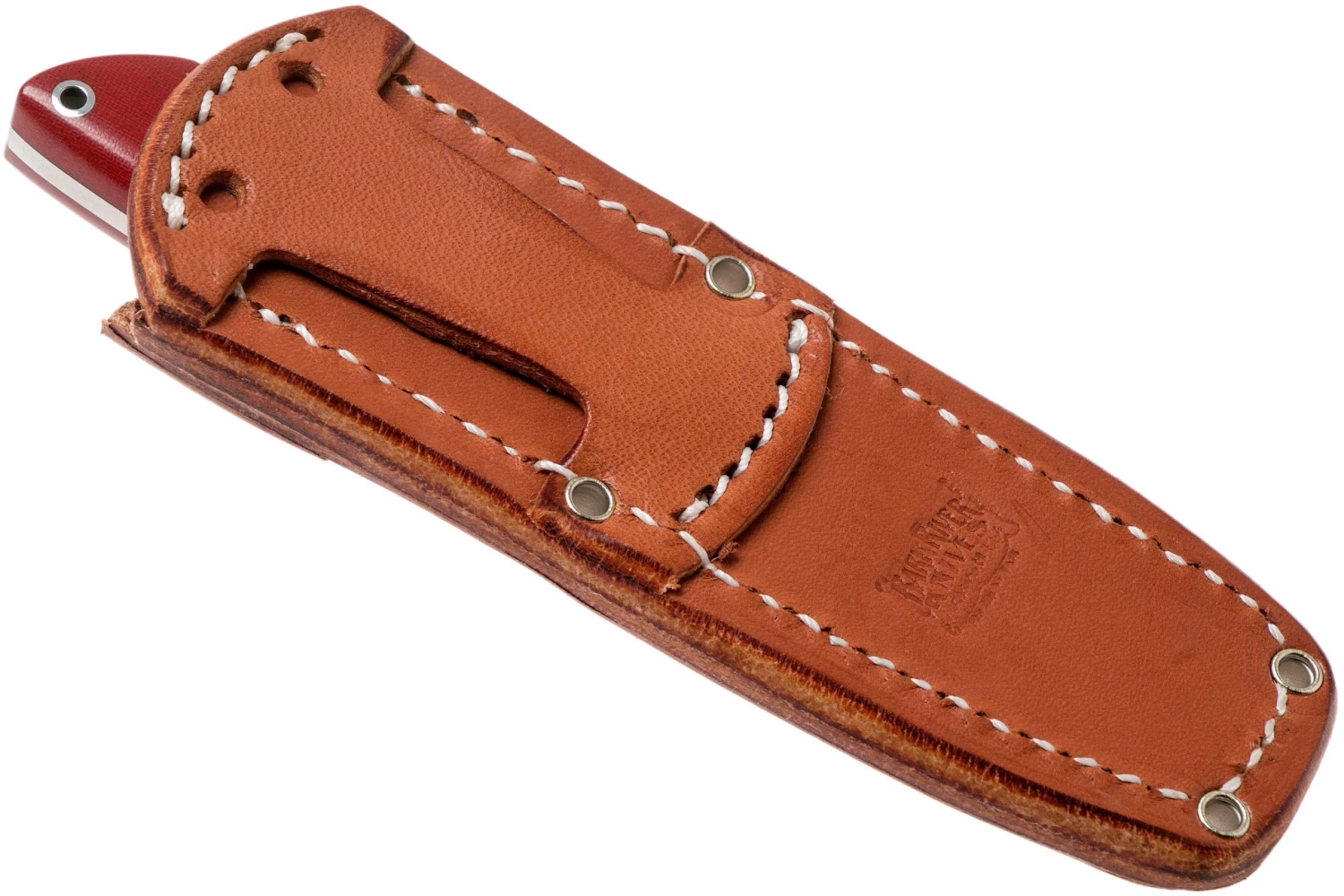 Bark River Mini Canadian CPM 3V Red Linen Micarta Cuchillo Fijo - Imagen 7