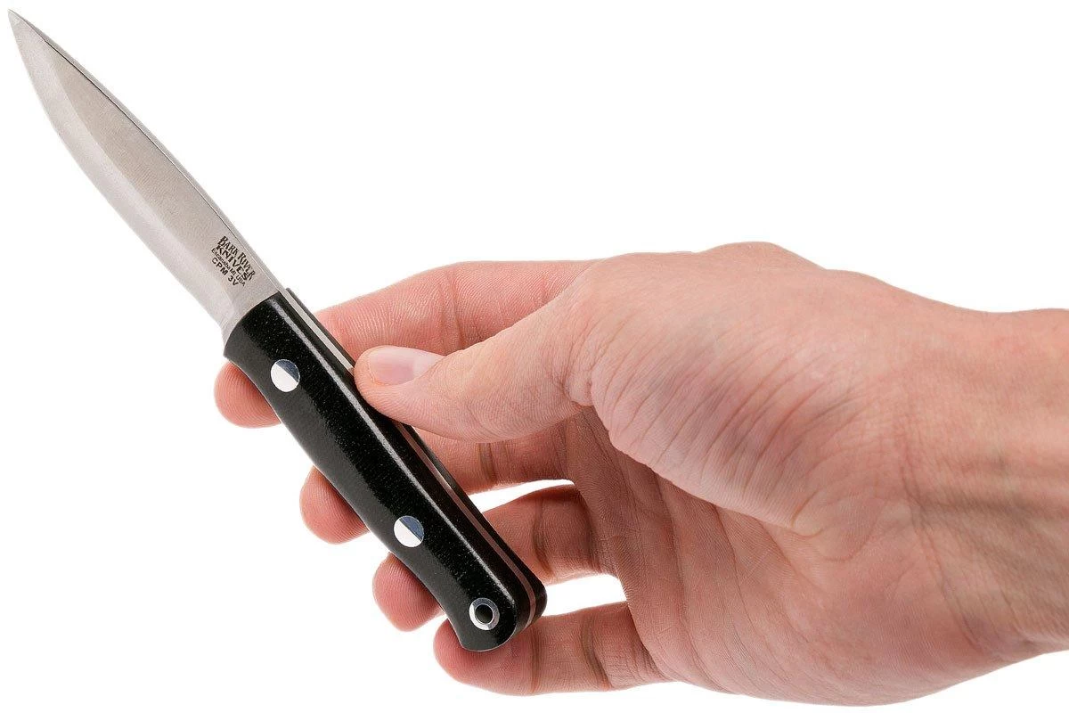 Bark River Mini Bushcrafter CPM 3V, Black Canvas Micarta - Imagen 6