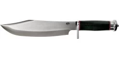 Bark River Shining Mountain Bowie A2 Black Canvas Micarta, Single Quillion Cuchillo Bowie