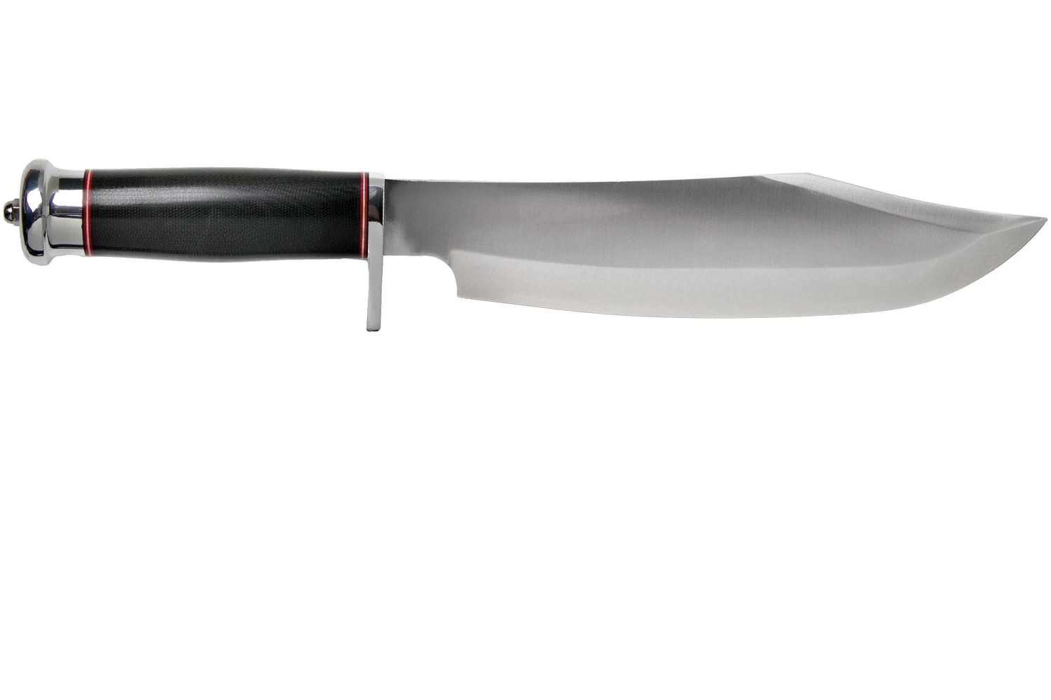 Bark River Shining Mountain Bowie A2 Black Canvas Micarta, Single Quillion Cuchillo Bowie - Imagen 2