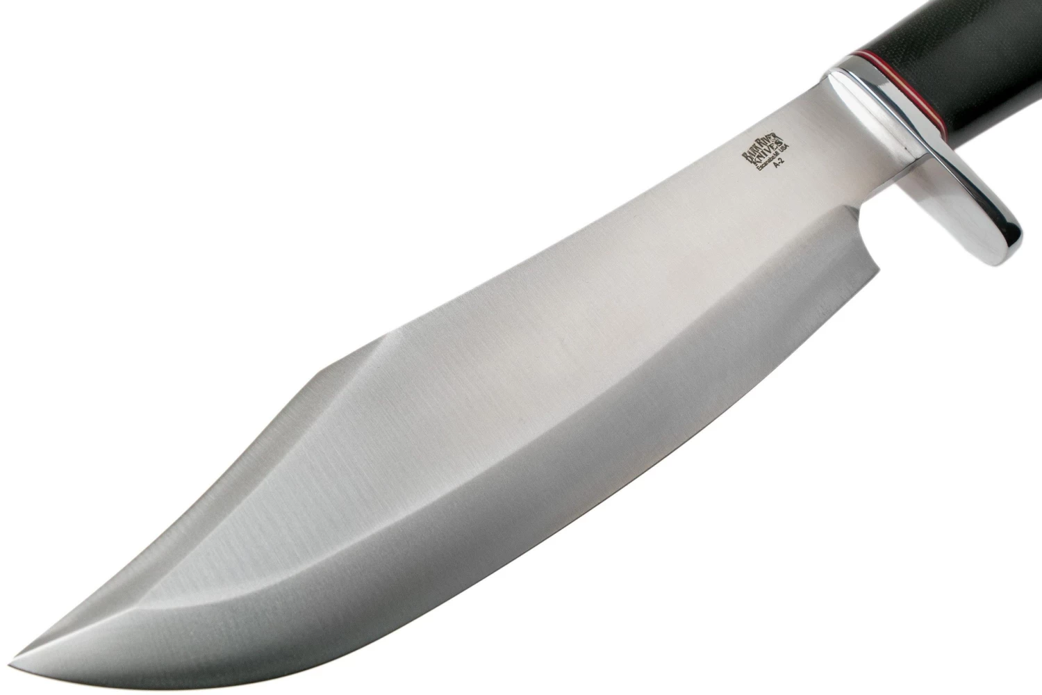 Bark River Shining Mountain Bowie A2 Black Canvas Micarta, Single Quillion Cuchillo Bowie - Imagen 3