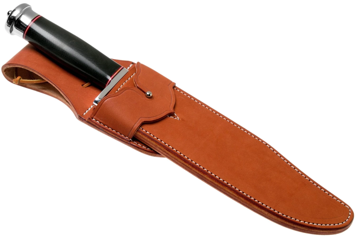 Bark River Shining Mountain Bowie A2 Black Canvas Micarta, Single Quillion Cuchillo Bowie - Imagen 6