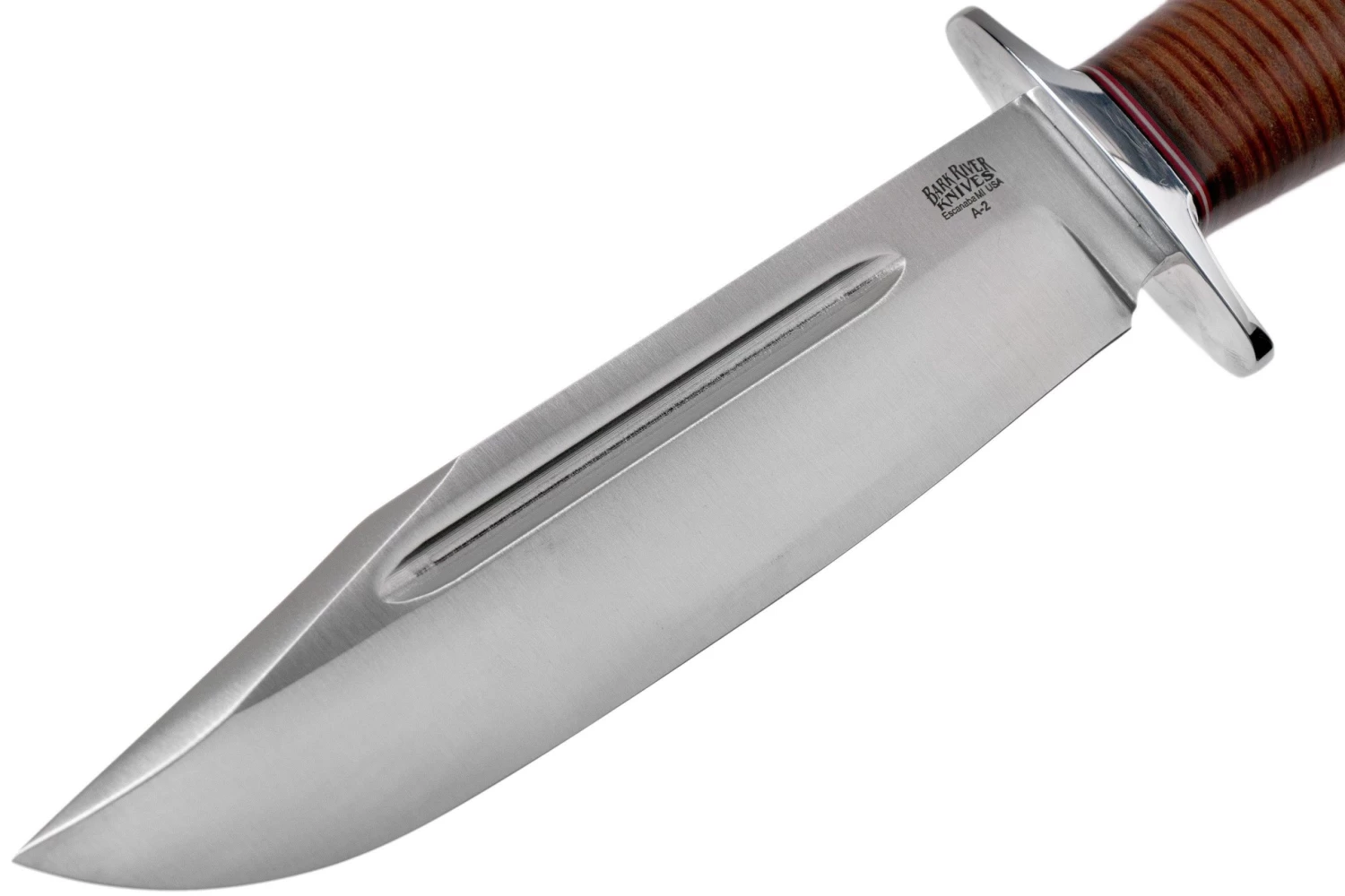 Bark River Teddy 2 A2 Stacked Leather Cuchillo De Exterior - Imagen 3