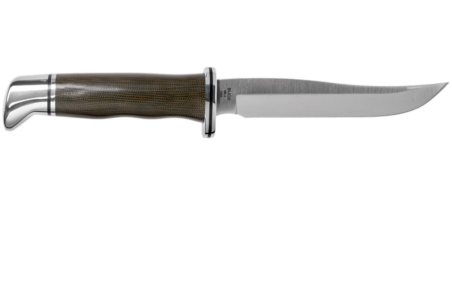 Buck 105GRS1 Pathfinder Pro Green Micarta Cuchillo De Caza - Imagen 2