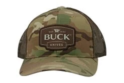 Buck Multi Camo Trucker Cap 89146, Gorra
