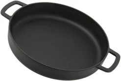 Combekk Sous Chef 192128BL Sartén Doble Mango 28 Cm, Negra