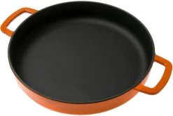 Combekk Sous Chef 192128OR Sartén Doble Mango 28 Cm, Naranja