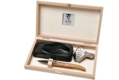 Claude Dozorme Laguiole Set Para Ostras De Madera De Olivo