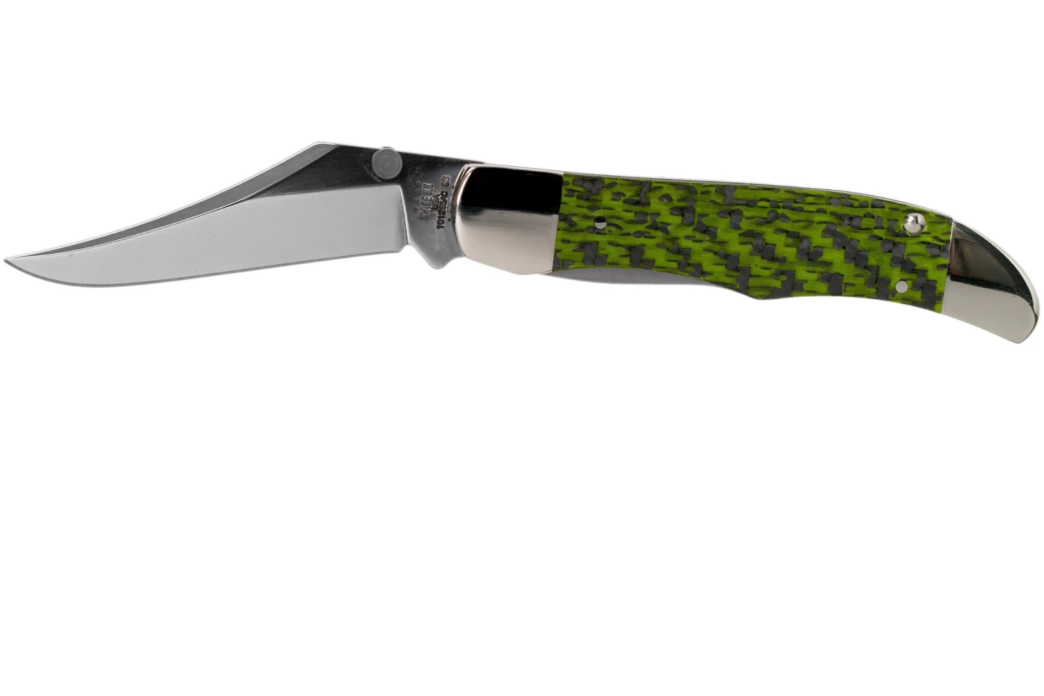 Case Kickstart Mid Folding Hunter Green & Black Carbon Fibre-G10 Weave Smooth, 50711, 101265AC SS Navaja