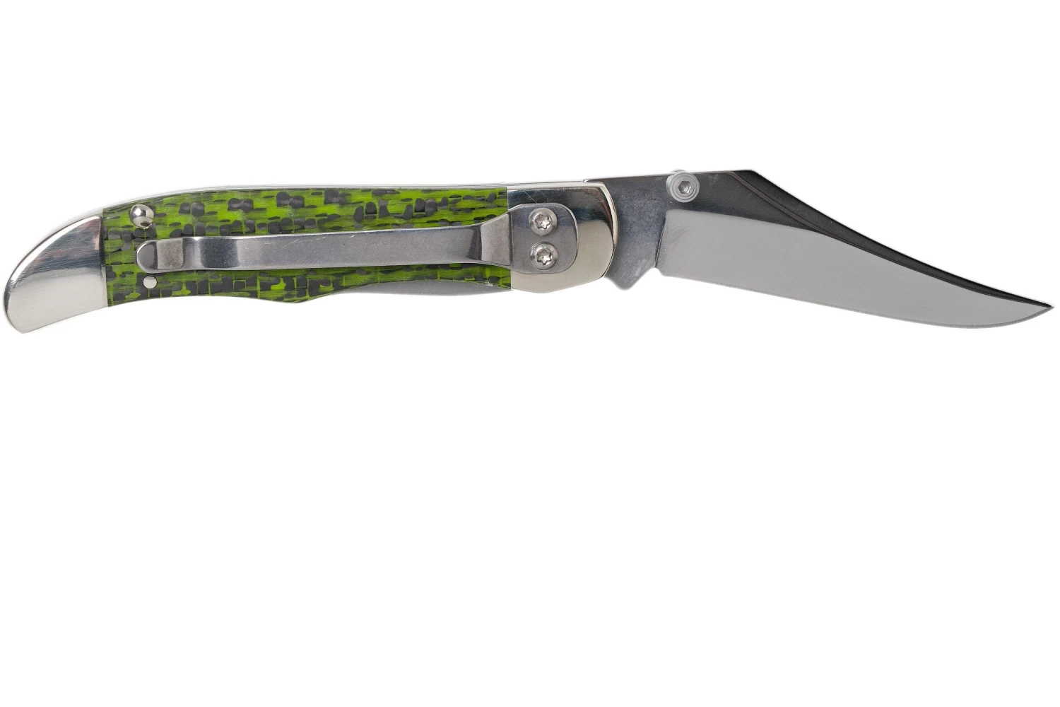 Case Kickstart Mid Folding Hunter Green & Black Carbon Fibre-G10 Weave Smooth, 50711, 101265AC SS Navaja - Imagen 2
