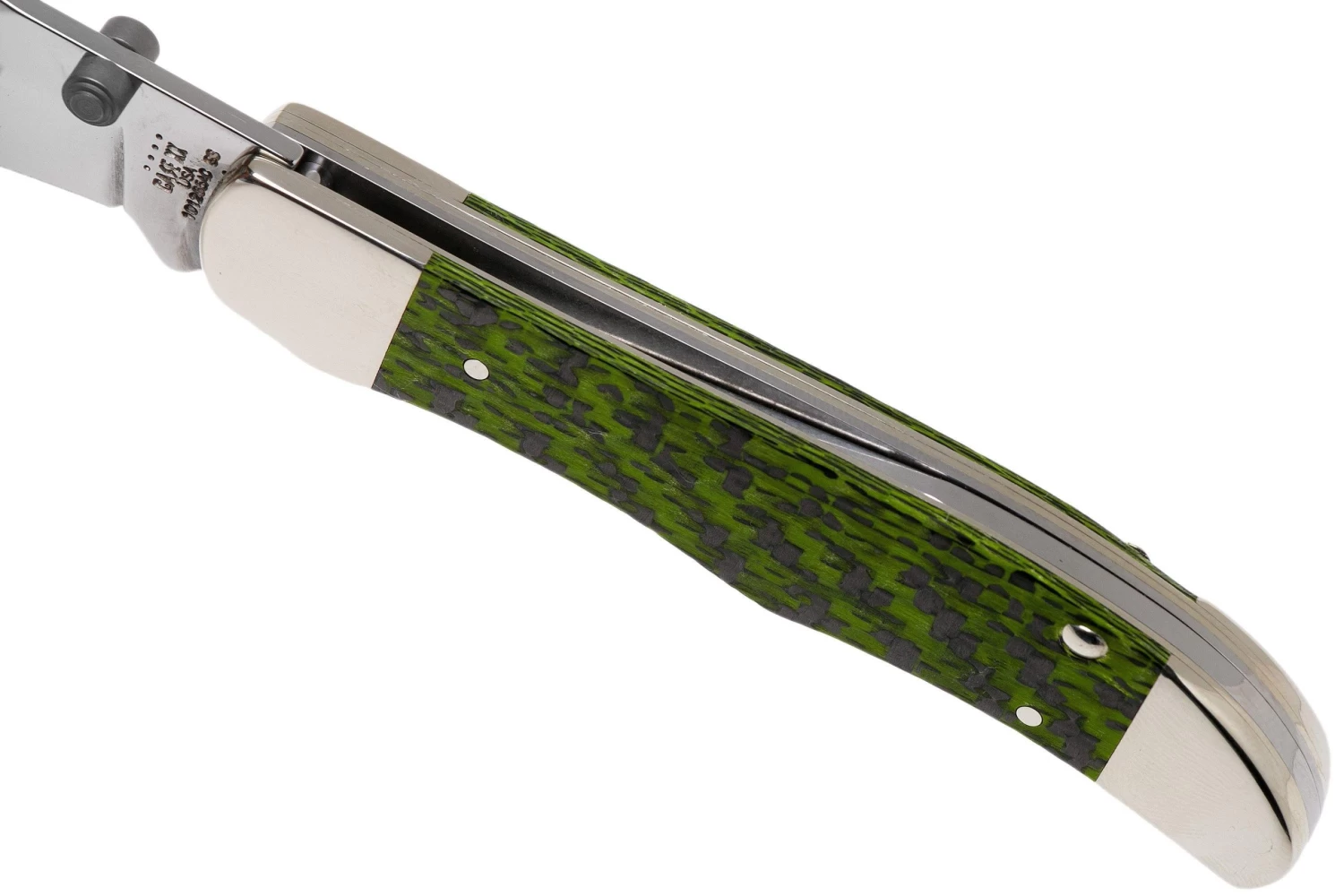 Case Kickstart Mid Folding Hunter Green & Black Carbon Fibre-G10 Weave Smooth, 50711, 101265AC SS Navaja - Imagen 7