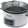 Crock-Pot CR026X Essentials Duraceramic Olla De Cocción Lenta Para Saltear, 5L