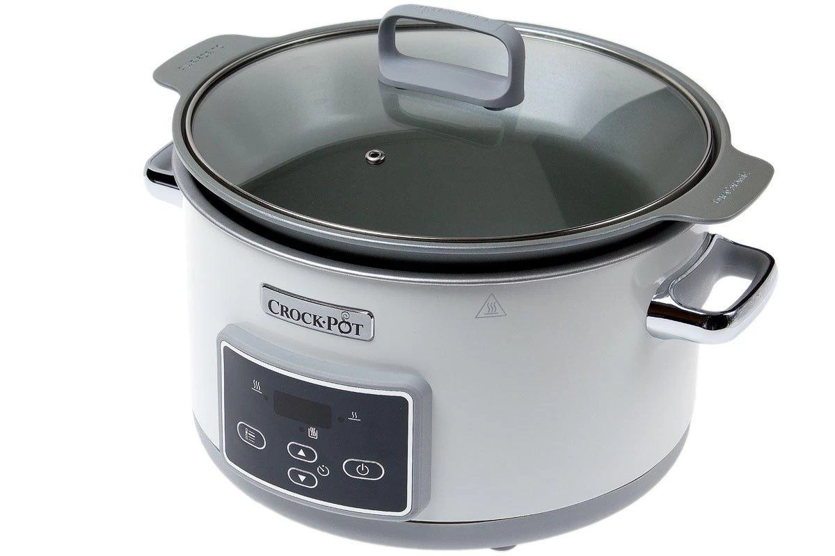 Crock-Pot CR026X Essentials Duraceramic Olla De Cocción Lenta Para Saltear, 5L