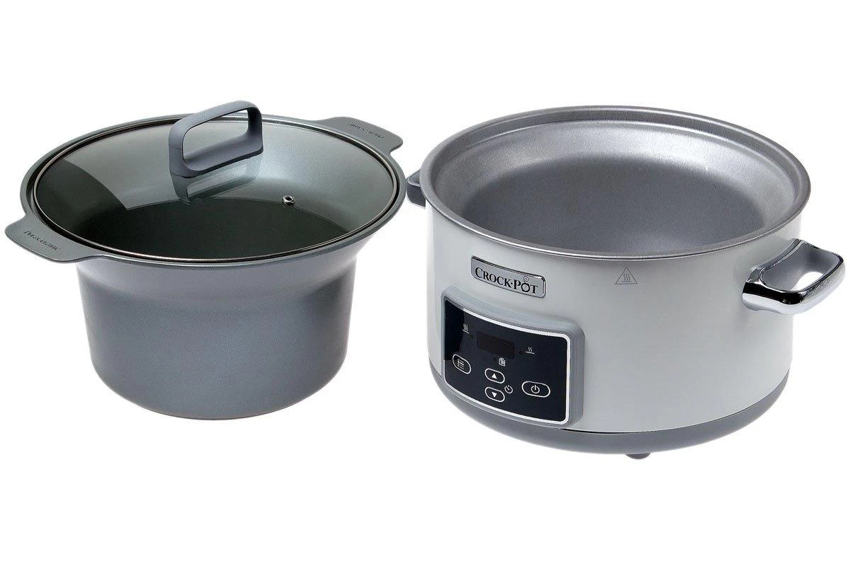 Crock-Pot CR026X Essentials Duraceramic Olla De Cocción Lenta Para Saltear, 5L - Imagen 2