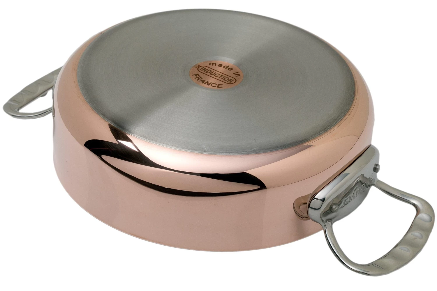 De Buyer Prima Matera Sartén Para Saltear De Cobre 24 Cm Con Tapa De Acero Inoxidable DEB6241.24 - Imagen 4