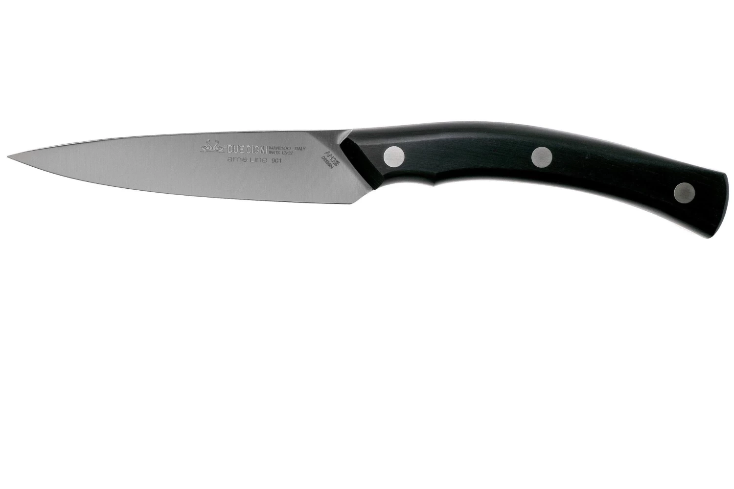 Due Cigni Arne Line Cuchillo Para Pelar 10 Cm, Negro