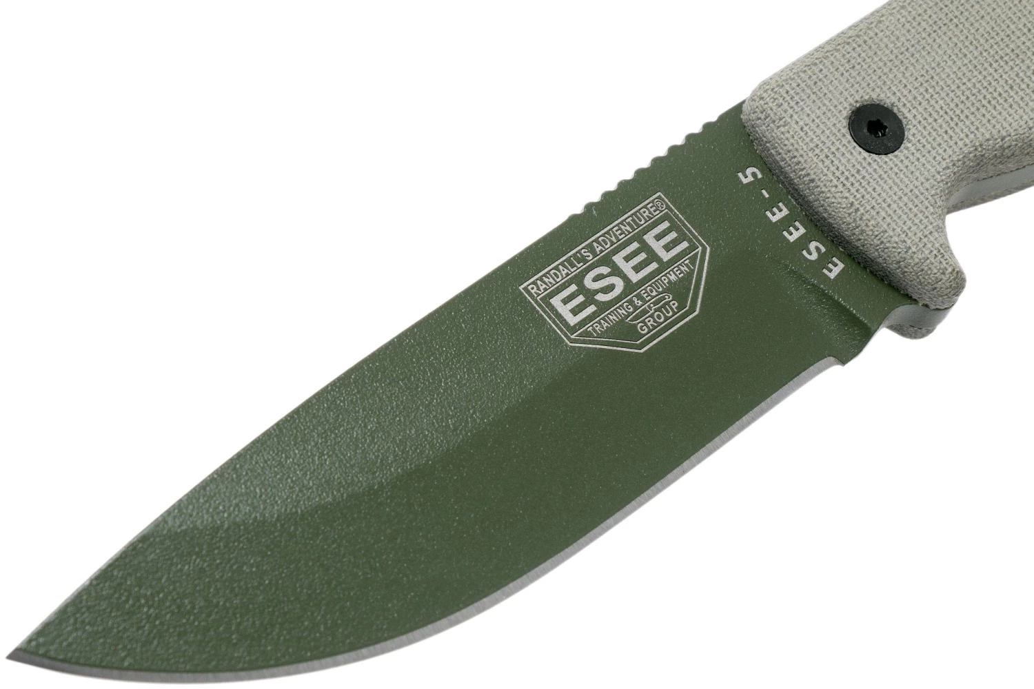 ESEE Model 5 OD Blade, Desert Tan Handle 5P-KO-OD Cuchillo De Supervivencia Sin Funda - Imagen 3