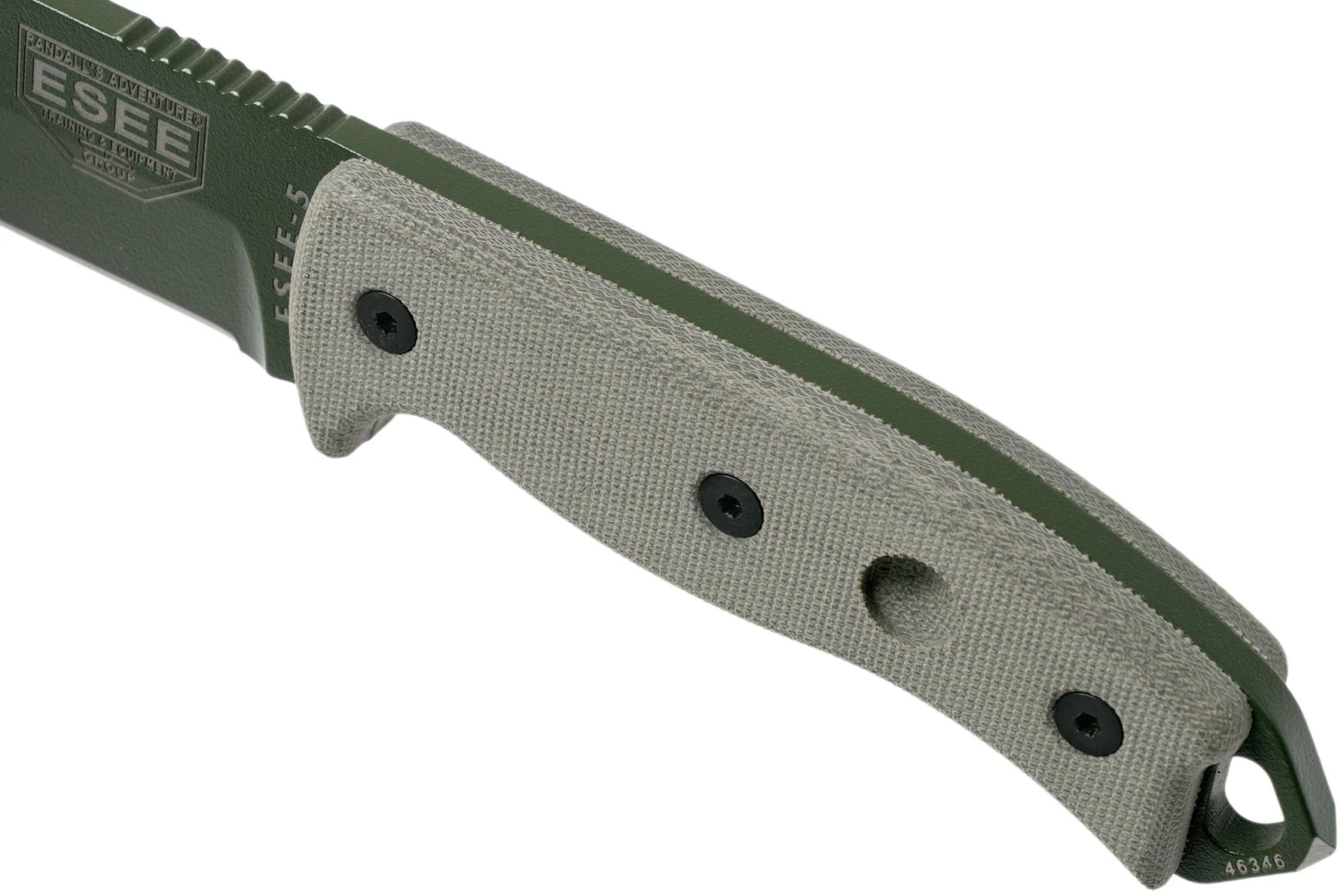 ESEE Model 5 OD Blade, Desert Tan Handle 5P-KO-OD Cuchillo De Supervivencia Sin Funda - Imagen 5