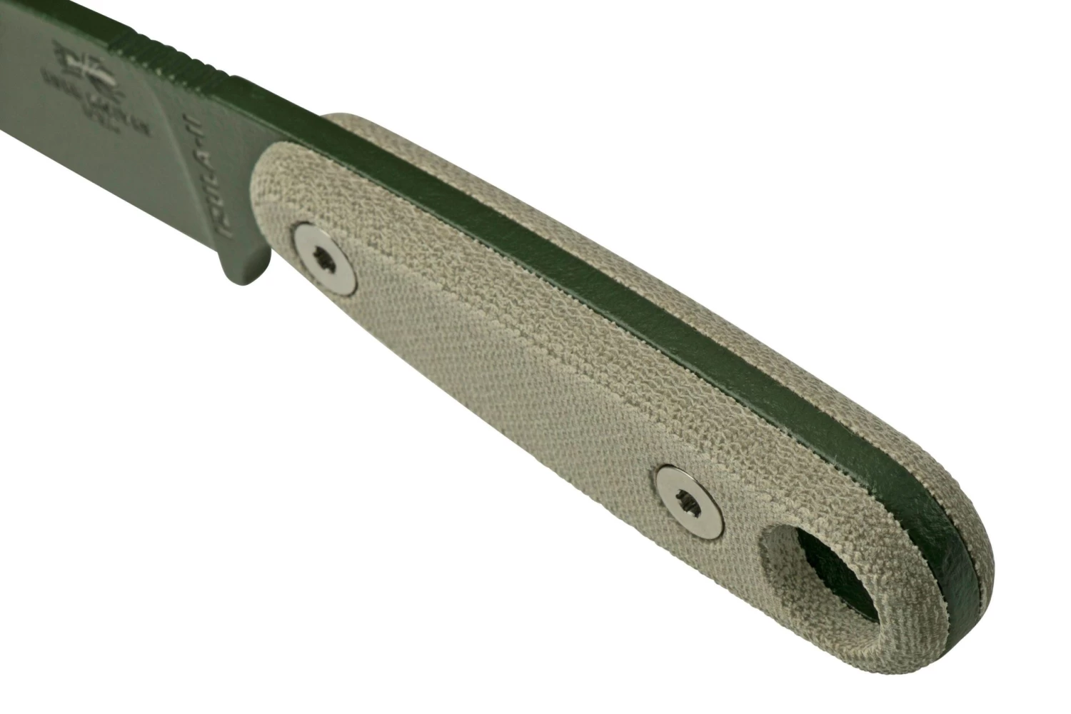 ESEE Izula II OD Green IZULA-II-OD Cuchillo De Supervivencia Con Funda Negra + Clip De Cinturón - Imagen 4