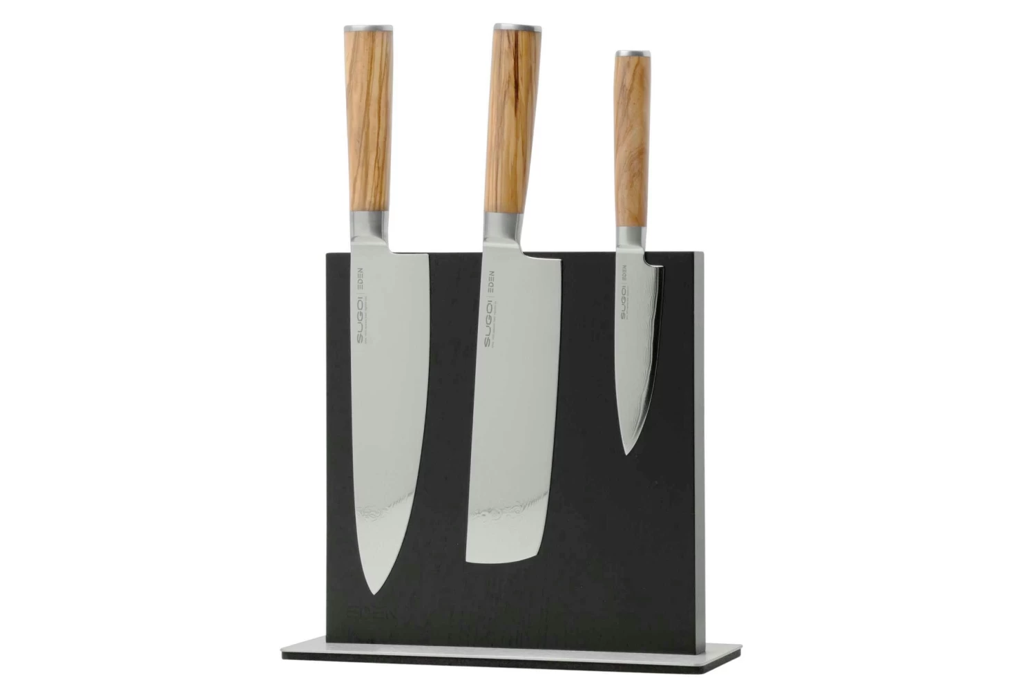 Eden Magnetic Knife Block EQB102 Madera De Fresno, Negro - Imagen 5