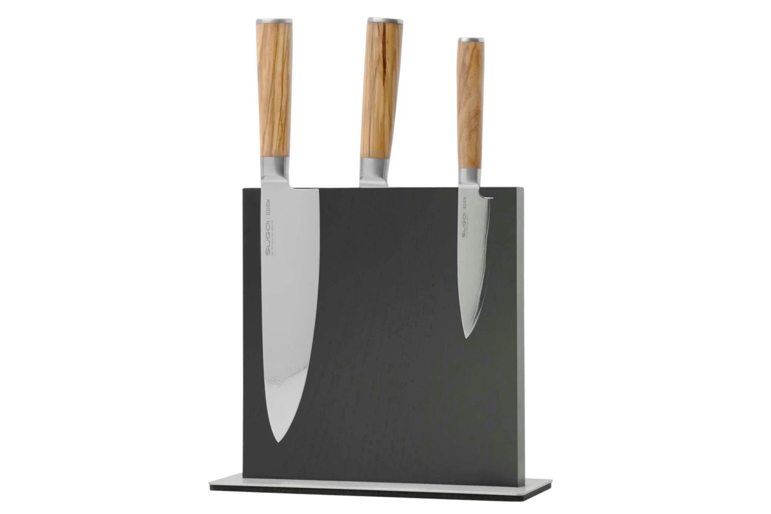 Eden Magnetic Knife Block EQB102 Madera De Fresno, Negro - Imagen 6