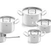Fissler Original Profi Collection 084-129-05-000-0, Juego De Sartenes De 5 Piezas Con Tapas De Cristal