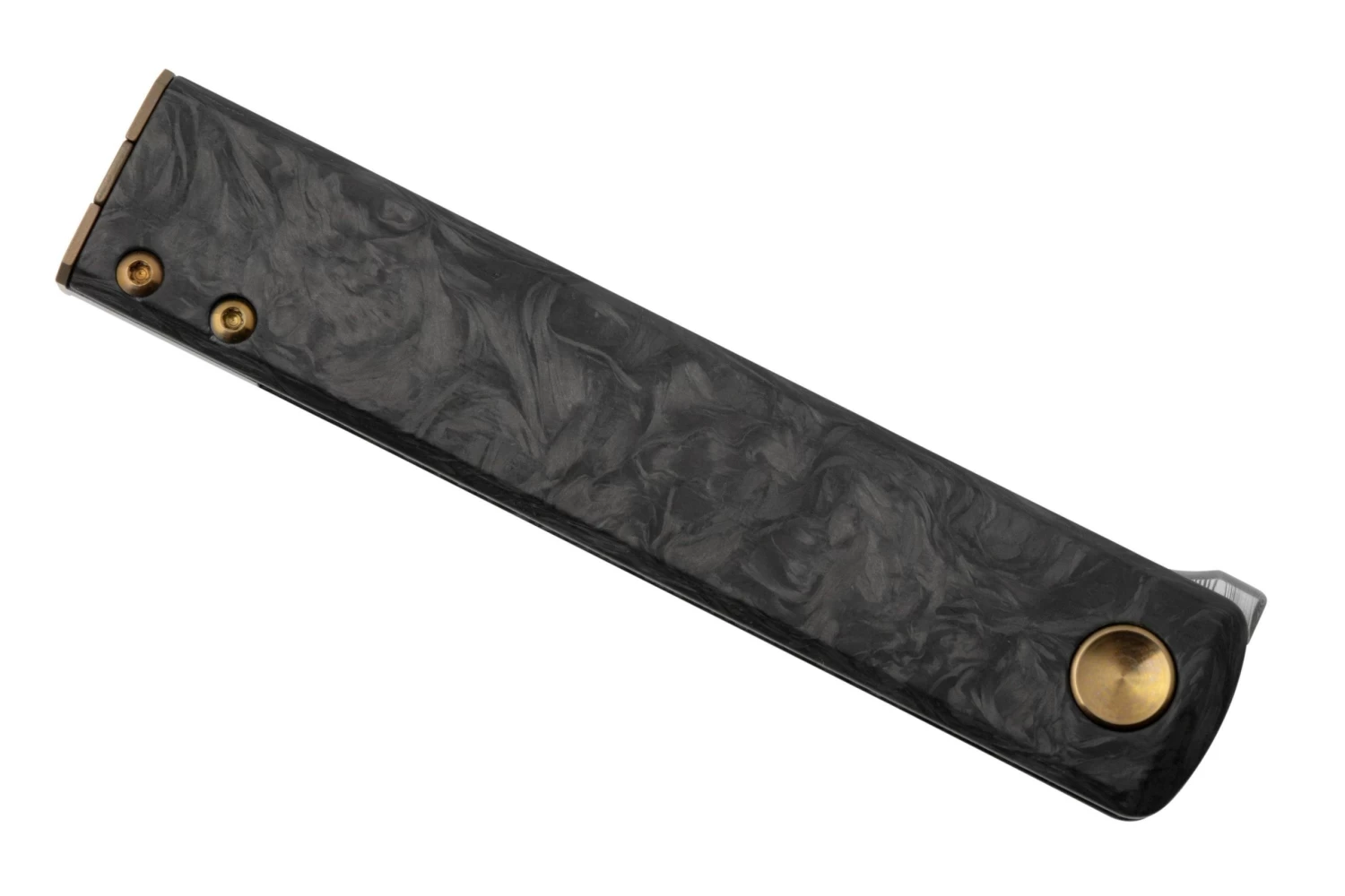 Fox Knives Chnops, FX-543 DCF, Carbonfiber, Bronze Hardware, Damasteel Gysinge Navaja, Diseño Riccardo Gobbato - Imagen 6