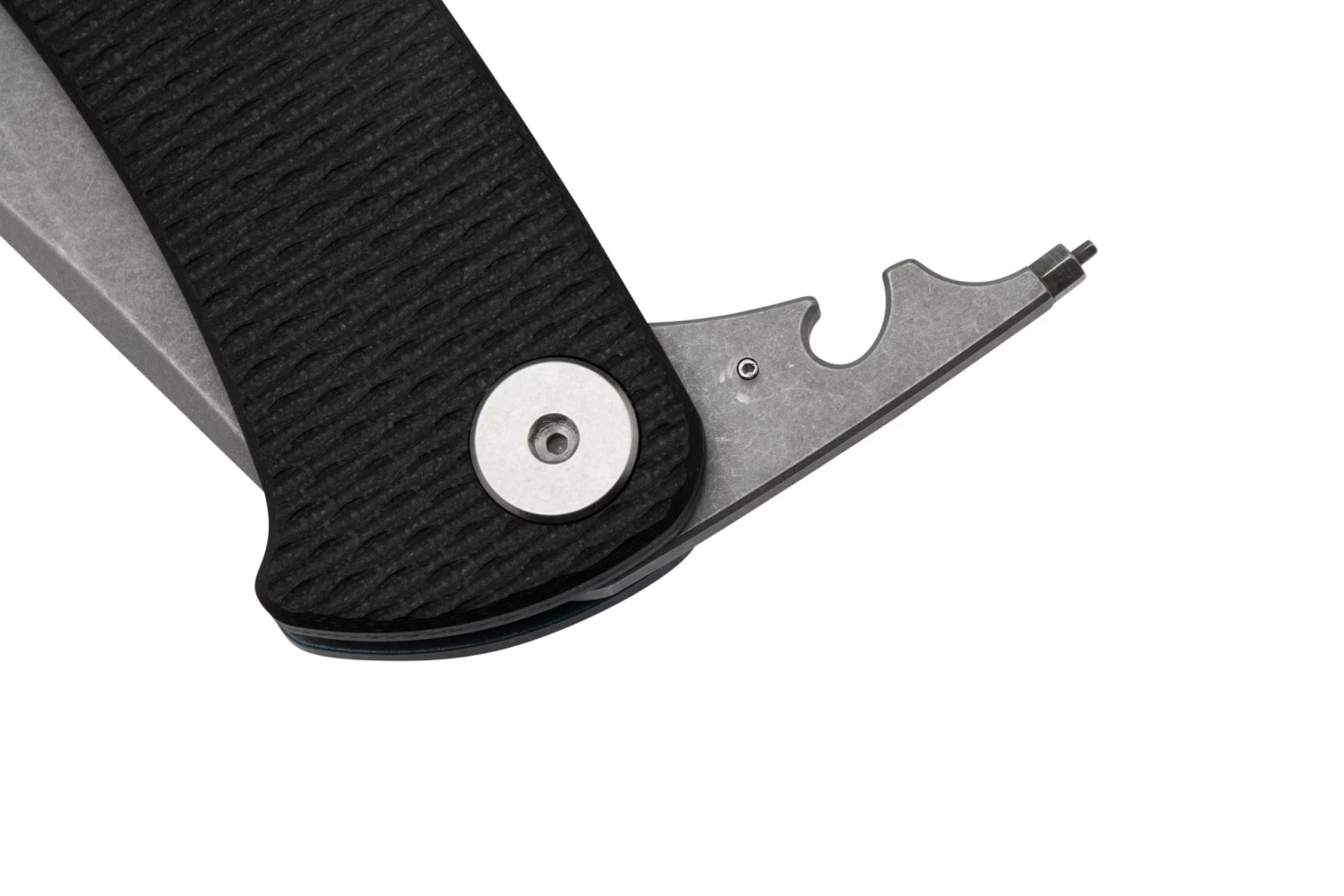 Rick Hinderer Project X, MagnaCut Clip Point, Battle Blue, Black G10 Navaja - Imagen 7