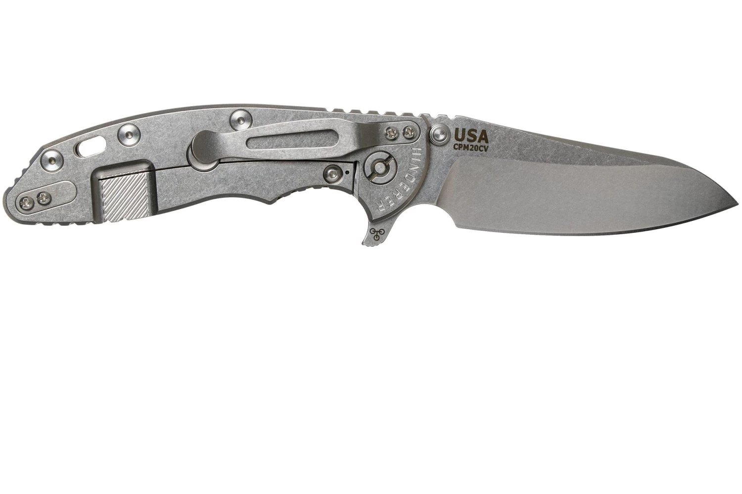 Rick Hinderer XM18 3.5 Skinny Sheepsfoot 20CV, OD Green G10 Navaja" - Imagen 2