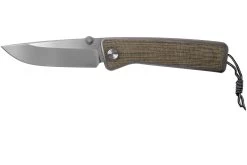 The James Brand The Barnes Titanium, OD Green Micarta KN114158-00 Navaja