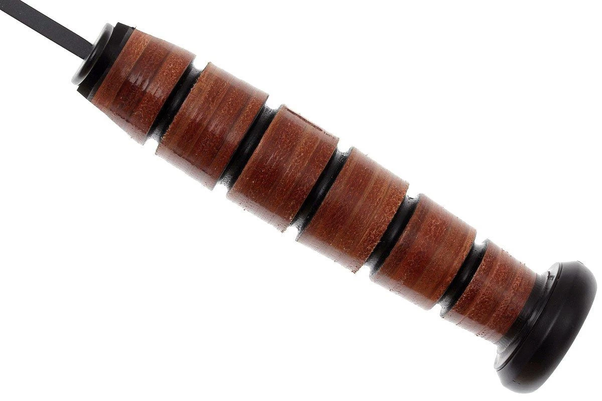 KA-BAR USMC 1217 Plain Edge, Funda De Cuero - Imagen 4