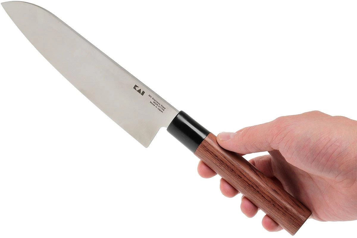 Kai Shun Seki Magoroku Redwood Cuchillo Santoku 0170S - Imagen 7