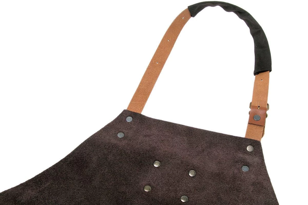Knivesandtools Delantal De Cuero Utah Choco 82cm - Imagen 3