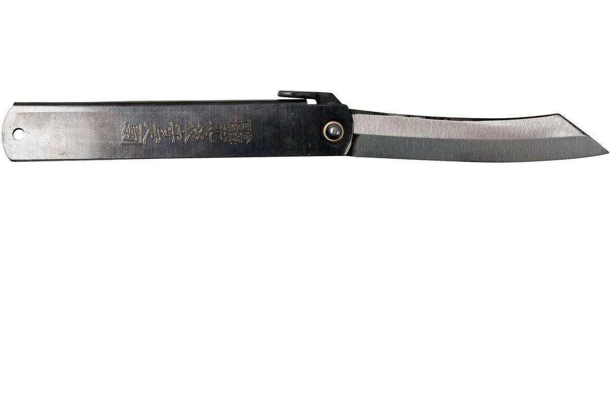 Higonokami Navaja 9,2 Cm HIGO05BL, Acero Al Carbono, Negro - Imagen 2