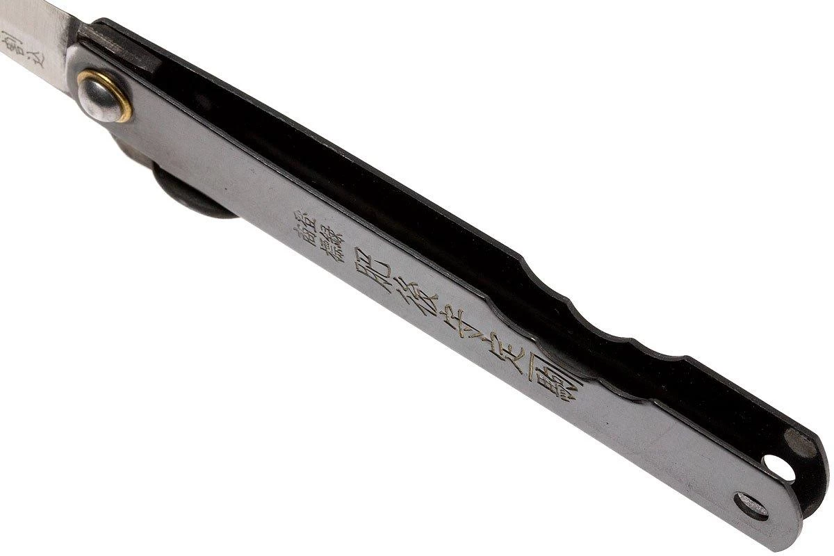 Higonokami Navaja 6,6 Cm KT-HIGO06BL, SK-acero Al Carbono, Negro - Imagen 5