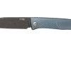 LionSteel Thrill TL-D-BL Damascus, Blue Titanium Integral Slipjoint Navaja