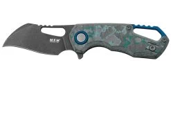 MKM Isonzo FX03-1CAD Hawkbill Dark Stonewashed, Arctic Storm Carbon Fibre Navaja, Diseño De Jesper Voxnaes