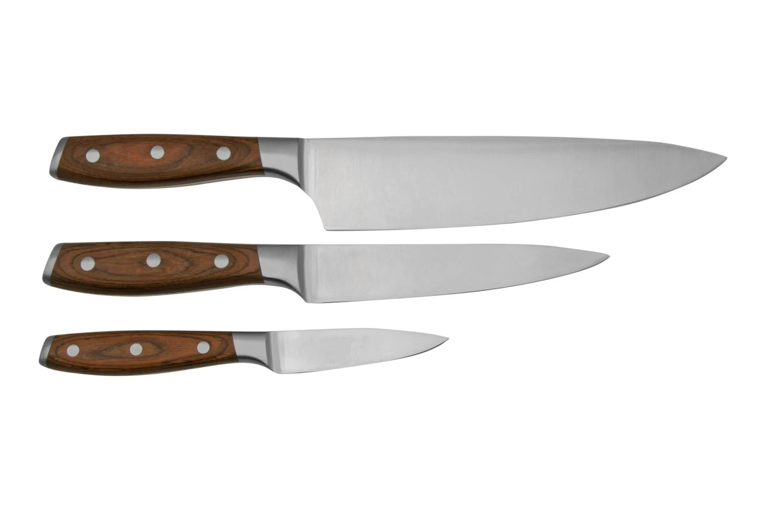 Messermeister Avanta Start Set, Juego De Cuchillos De 3 Piezas, Madera De Pakka - Imagen 2