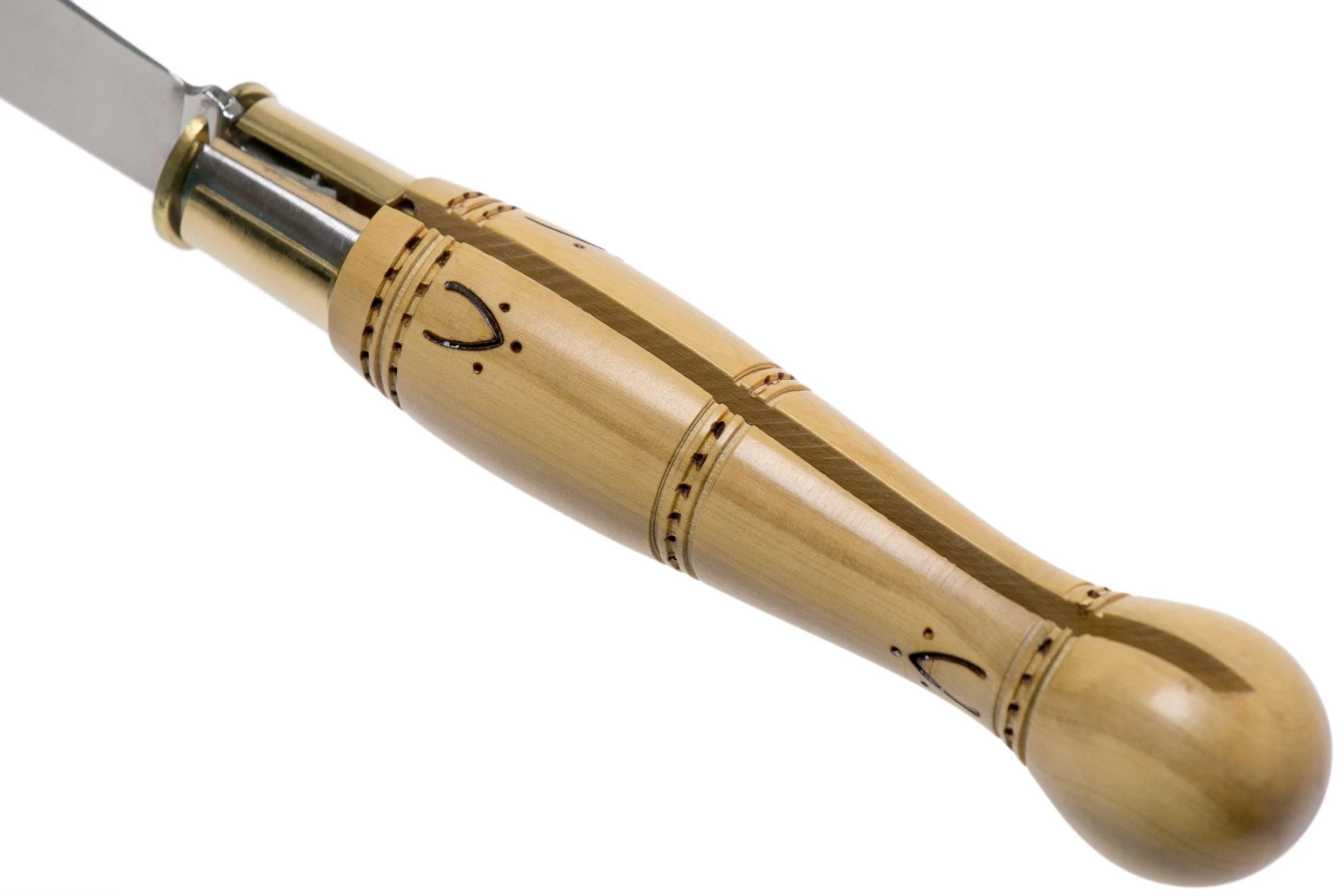 Nontron No. 22 Turning Ferrule, Boxwood, Forma De Bola NN22BO Navaja - Imagen 5